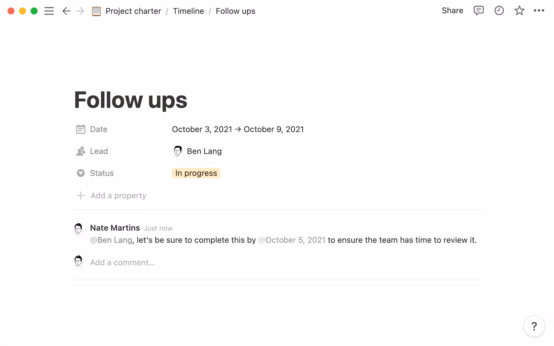 Set deadlines for teammates to prevent scope creep.