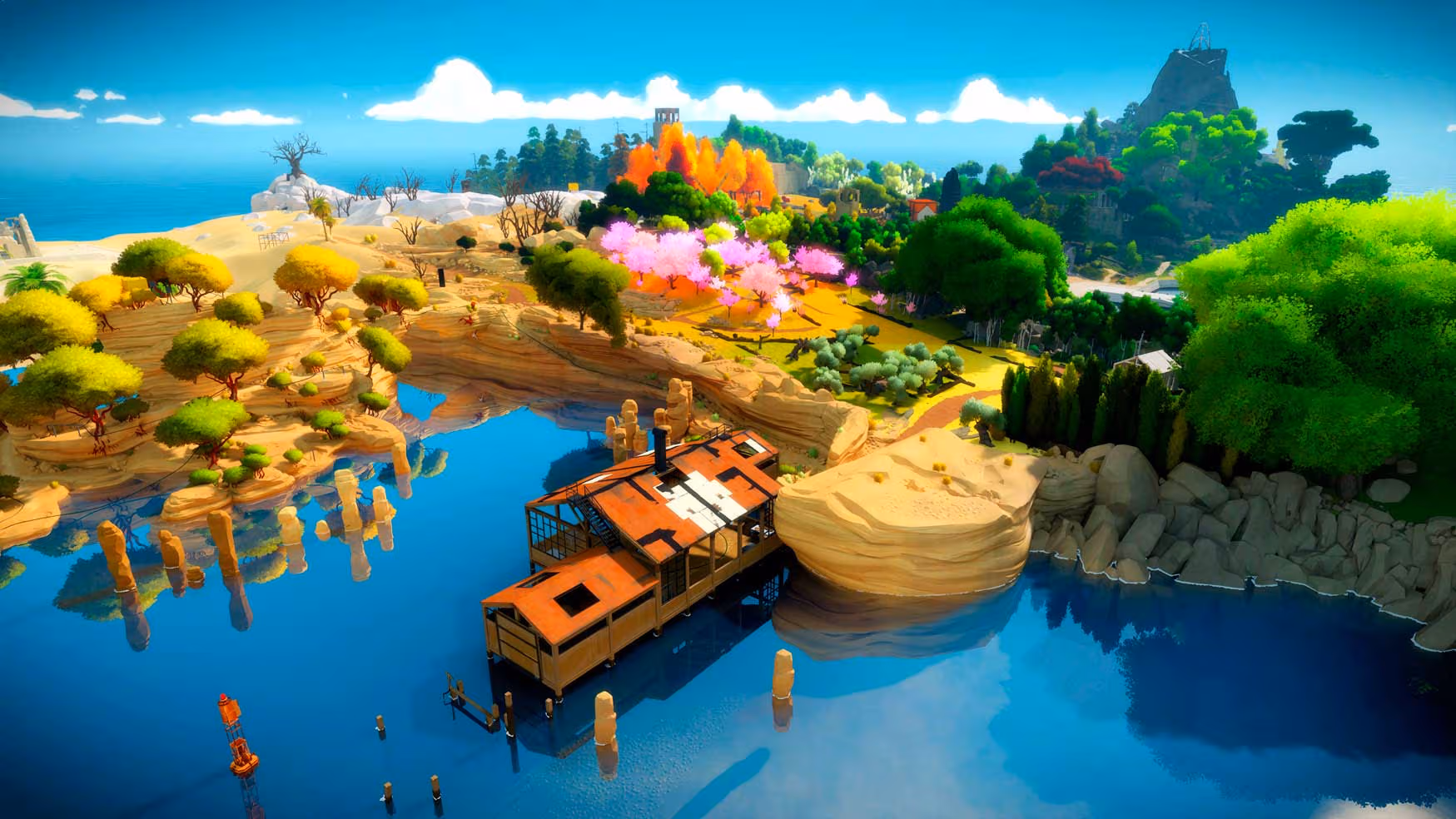 A screenshot from The Witness. Image from the-witness.net.